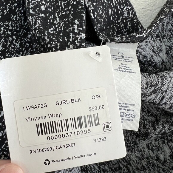 Lululemon Womens Vinyasa Wrap Heather Grey NWT - Picture 4 of 4